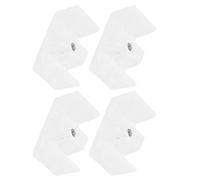 BETOOKY 4 Topes de Silicona Blanco para Puerta de Ducha Corrediza, Bloque Anticolisión Resistente y Compatible Diferentes Tamaños para Baño