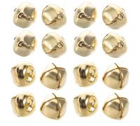 BETOOKY 400 Campanas para Collares de Perro Doradas de 16 Mm con Forma de Cruz, Campanillas Mini para Mascotas Pequeñas, Accesorios para Seguimiento y Entrenamiento al Aire