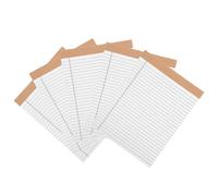 BETOOKY 5 Blocs de Notas de Papel Legal Blanco con Páginas Limpias y Soporte Resistente para Oficina y Negocios, Cuadernos de Planificación Prácticos y Funcionales