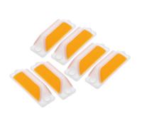 BETOOKY 6 Piezas Marcador de Carretera Reflectante Rectangular de Plástico de Policarbonato Instalación Fácil para Garajes y Carreteras, Señal de Seguridad Versátil