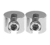 BETOOKY Abrazadera para Cable de Acero Inoxidable 316, Clip de Cuerda Ranura Plana, 2 Piezas M8x3, Fijación Segura para Jardín, Toldos y Redes Exteriores, Tensor Resistente y Multiusos