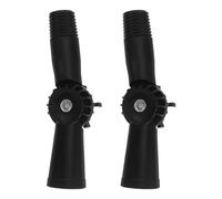 BETOOKY Adaptador de Ángulo Giratorio para Limpieza Versátil para 2 Piezas, Compatible y de Extensión de Plástico Negro Plumero Extensible Rodillo de Pintura