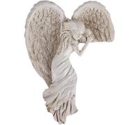BETOOKY Adorno de ala de Ángel en Resina para Decoración del Marco Puerta, Accesorio Clásico y Elegante para Fiestas Navideñas y Decoración del Hogar