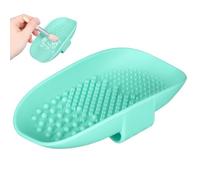 BETOOKY Almohadilla Verde de Limpieza para de Maquillaje de Silicona Fácil de Limpiar y Portátil, Adecuado para Uso Manual en Mujeres