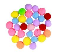 BETOOKY Balones Color Aleatorio 30 de Felpa Elásticas y Suaves Juguetes de Colores Surtidos para Jugar y Entretener a Tu Mascota para Gatos y Gatitos