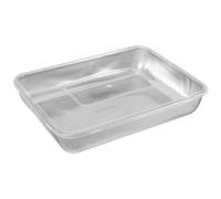 BETOOKY Bandeja Rectangular para Horno Tostador de Acero Inoxidable con Tapa de Silicona, Gran Capacidad y Fácil de Limpiar para Reuniones Familiares y Uso Comercial