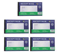 BETOOKY Bloc de Recibos de 2 Partes 5 Unidades Paquete, Libro de Facturas para Llevar Registros Comerciales, Formulario de Pedido Comercial Práctico para Gestión de Caja y Pequeñas