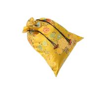 BETOOKY Bolsa de Seda Amarilla Cordón, Bolsitas Pequeñas para Joyas y Regalos de Boda, Diseño Chino Aleatorio, Adecuado para Almacenamiento y Fiestas Obsequios Estilo Varios estilos