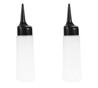 BETOOKY Botellas Aplicadoras para Tinte y Champú Colorante de 150ml, Material Pp Blanco, Contenedores Rellenables para Salón y Aplicación de Capilar en 2 Piezas