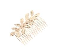 BETOOKY Cabello Accesorios Elegantes 3 Peinetas de Aleación Doradas Fáciles de Fijar y Cómodas para Novia en Bodas y Compromisos