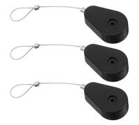 BETOOKY Cajas de Cable Retráctil Antirrobo de Acero Cerradura, 1 Metro, 3 Unidades, Cable de Seguridad para Productos Electrónicos y Control Remoto, Uso Industrial y Protección