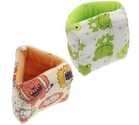 BETOOKY Casa de Hámster Cálido y Seguro de Algodón y Fibra Química, 2 Piezas para Dormir y Jugar, Guarida Cómoda para Hurones y Cobayas