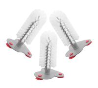 BETOOKY Cepillo para Limpieza de Caparazón de Tortuga con 3 Ventosas Rojas, Accesorio para Tanque de Tortugas Acuáticas y Terrestres, Limpiador Eficaz para Acuario y Terrario