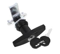 BETOOKY Cerradura T con Llave para Armarios y Gabinetes Industriales Cuerpo Cilíndrico Seguro Mango Giratorio para Puertas y Accesorio de Herraje para Muebles Reemplazo Funcional