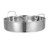 BETOOKY Cesta Vaporera de Acero Inoxidable 25 CM Asas Dobles Rejilla Gruesa para Bollos y Albóndigas Adecuado para Cocina Casera y Restaurante Vaporera de Alimentos Práctica y