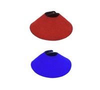 BETOOKY Collar Cónico para Pájaros 2 Piezas Rojo y Azul Antipicoteo y Protección de Heridas para Loros, Collar de Recuperación Transpirable y Duradero para Uso Veterinario