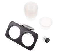 BETOOKY Comedero Doble de Plástico para Reptiles Ventosa, Cuenco Estable para Comida y Agua, Juego de 10 Unidades para Geckos Crestados y Lagartos en Terrarios