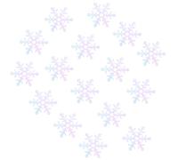 BETOOKY Confeti de Copos de Nieve 600 Piezas, Confeti Decorativo Navideño 2 Cm para Decoración de Fiestas, Adornos Delicados para Navidad y Accesorios Fotográficos