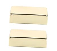BETOOKY Cubierta Metálica de Pastilla Humbucker para Guitarra Eléctrica, Carcasa Completamente Cerrada Dorada, 2 Piezas, Soporte y Protector de Pastillas, Compatible Modelos Estándar,