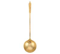 BETOOKY Cuchara de Cobre Puro para Técnica Tradicional China de Azúcar con Mango Largo Ergonómico y Diseño Dorado que Reduce la Fatiga Mano