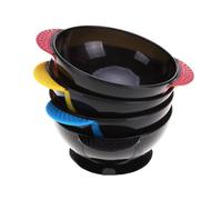 BETOOKY Cuencos Agitadores Fijación Estable para Teñir el Cabello Ventosa Juego de 2 Silicona y Plástico para Uso en Salón Profesional