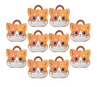 BETOOKY de Obsequio Plegables para Banquetes y Acción de Gracias 10 Cajas Forma de Gato de Papel Diseño Único y Adorable para Dulces y Snacks