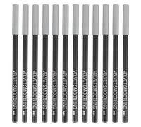 BETOOKY Delineadores de Ojos a Prueba de Agua 12 Lápices Negros 6.29 Pulgadas para Maquillaje Profesional y Uso Diario Secado Rápido
