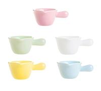 BETOOKY Diseño Único y de Cerámica Jarras Pequeñas Juego de 5 para Leche y Salsa Adecuado para Cafeterías y Servicio en Mesa