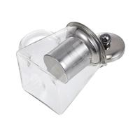 BETOOKY Dispensador de Té de Vidrio Transparente con Filtro y Tapa, Accesorio Elegante para Ceremonia del Té y Proceso de Infusión, Resistente y Bien Diseñado