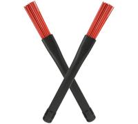 BETOOKY Escobillas para Batería de Nylon y Silicona Antideslizantes, 1 Par, Diseño Retráctil y Estable para Principiantes y Jóvenes Bandas en Práctica de Jazz