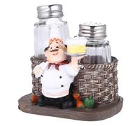 BETOOKY Escultura Soporte Estable Estilo Europeo de Resina de Cocinero y Portaborrajas para en Restaurante o Bistró