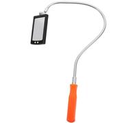 BETOOKY Espejo de Inspección Flexible para Vehículo Luz LED Integrada, Acero Inoxidable, 20×100 Cm, Rotación 360° para Mecánica Automotriz y Visibilidad Mejorada en Inspecciones