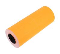 BETOOKY Etiquetas Adhesivas para Marcadores de Precios, Papel Etiquetador Naranja Tamaño Estándar, 10 Rollos de 500 Etiquetas por Rollo, Accesorios para Etiquetadoras de Precios
