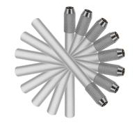 BETOOKY Extensores de Lápiz de Acero Inoxidable Soporte Ergonómico para Lápices de Dibujo Reutilizables y Livianos, Paquete de 8 Piezas para Artistas y Oficina
