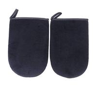 BETOOKY Guantes Autobronceadores Negros Aplicadores Cómodos y Fáciles de Usar 2 Piezas Material de Esponja y Pelusa para Bronceado Corporal Uniforme