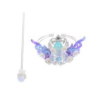 BETOOKY Horquilla Han de Aleación Azul Detalles Delicados, Tiara Clásica de Estilo Chino para Decoración de Cabello en Photo Prop, Set de 1 Unidad