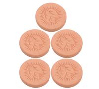 BETOOKY Humidificador de Terracota Hoja de Arcilla 3,7 Cm 5 Unidades para Humidificación Bidireccional y Control de Humedad en Cigarros y Almacenamiento Doméstico