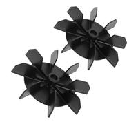 BETOOKY Juego de 2 Aspas de Ventilador Orificio de Eje de 14mm Repuestos de Plástico y Diseño Compacto para Mantenimiento Profesional en Fiesta Verano para Compresor de Aire Pequeño