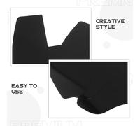 BETOOKY Juego de 3 Tarjetas Moldeadoras Negras para Mejorar la Línea del Cabello y Moldear Barba en Hombres Plantilla Guía para Perfilado de Barba y Diseño de Línea de Pelo Herramienta