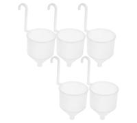 BETOOKY Juego de 5 Copas de Viscosidad para Pintura y Barniz, Embudos Medidores Plásticos Resistentes a Corrosión, Tazas para Pruebas Precisas de Consistencia en Pintura y Recubrimientos