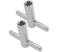 BETOOKY Llave de Afinación Ajuste para Batería de Hierro Mango Ergonómico en T y Pack de 2 Piezas Varios estilos para Batería de Percusión Varios estilos