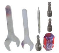 BETOOKY Llave Inglesa Juego de Herramientas de Metal para Instalación y Ajuste de Boquilla de Impresora 3d y Destornillador Multifuncional para Uso Industrial