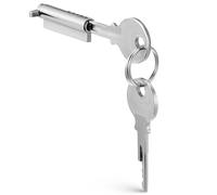 BETOOKY Llave para Cerradura de Puerta de Refrigerador de 35 Mm con 2 Llaves, Aleación de Zinc y Cobre, Compatible con Puertas de Vidrio y Vitrinas para Supermercados