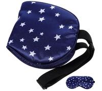 BETOOKY Máscara para Dormir, Máscara de Dormir Portátil, Tela de Seda Imitada, Azul, Ligera, Fácil de Llevar, para Vuelos Largos y Viaje, para Oficina y Estudiantes
