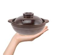 BETOOKY Olla de Cerámica Pequeña Tapa Resistente a Altas Temperaturas para Cocinar Arroz y Fideos Utensilio de Cocina Casera Adecuado para Estofados y Uso Doméstico