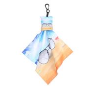 BETOOKY Paño para Lentes de Gafas con Diseño Único de Llave, Material de Fibra, Adecuado para Limpiar Gafas y Pantallas en Viajes con Gancho para Colgar