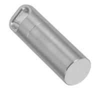 BETOOKY Pastillero Pequeño de Acero Inoxidable, Mini Caja para Medicamentos Tapa Hermética, Portátil para Bolso, Bolsillo y Uso en Viaje, Resistente y Reutilizable, Llavero Incluido