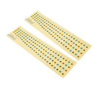 BETOOKY Pegatinas Incrustadas para Diapasón 2piezas de Papel y Pvc Diseño Adhesivo para Principiantes, Accesorio Práctico para Práctica Musical