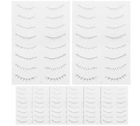 BETOOKY Pegatinas para Pestañas Inferiores 10 Hojas, Tatuajes Temporales para Extensiones de Pestañas, Suministros de Maquillaje para Mujer, Maquillaje de Ojos Fácil y Natural