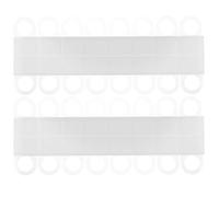 BETOOKY Pestañas Adhesivas Transparentes para Colgar 300 Pcs, Ganchos Plásticos Autoadhesivos Agujeros Redondos para Exhibición Minorista, Etiquetas Colgantes para Tienda y